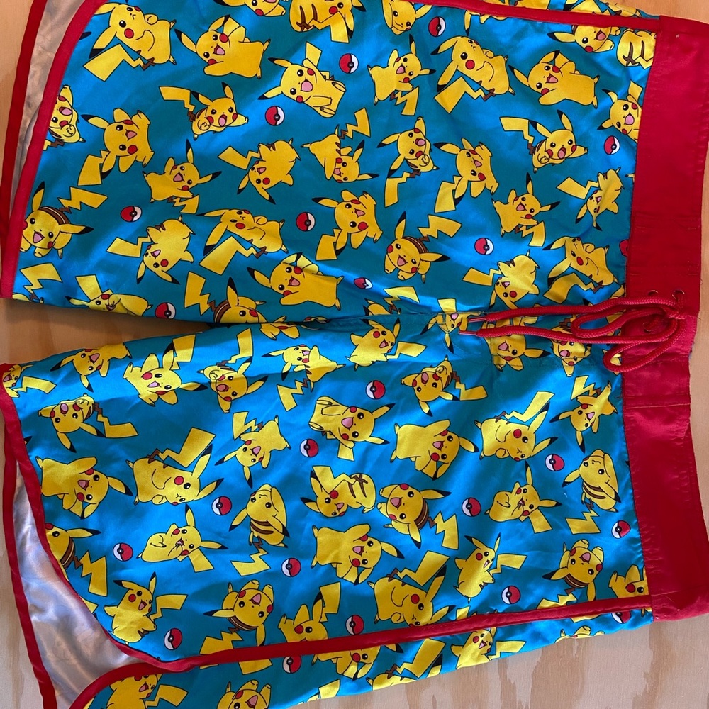 Pikachu men’s board shorts size medium